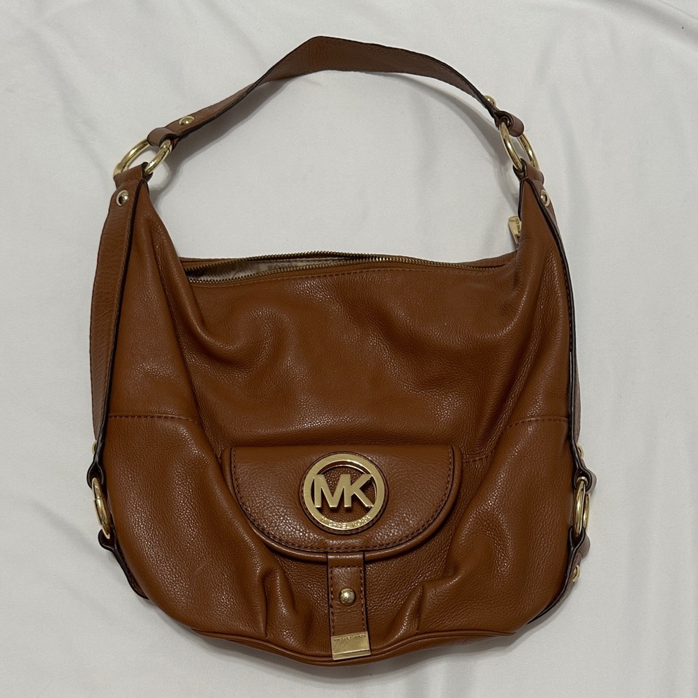 Michael Kors Tan Leather Shoulder Bag